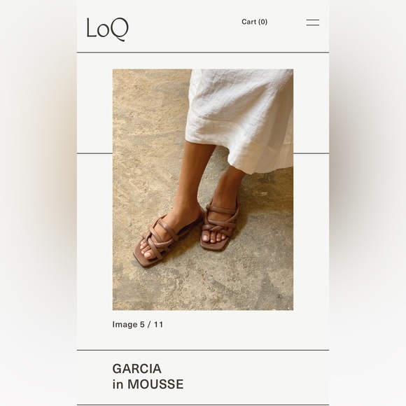 ISO LoQ Garcia sandals in color mousse, size 38 - Picture 2 of 3